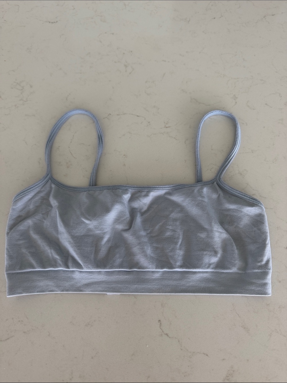 Gap Body Seamless  Bralette Stretch Seamless Light Blue Bralette with Thin Strap